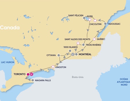 Circuit Balade au Canada de l'Est 2* & 3* - 2