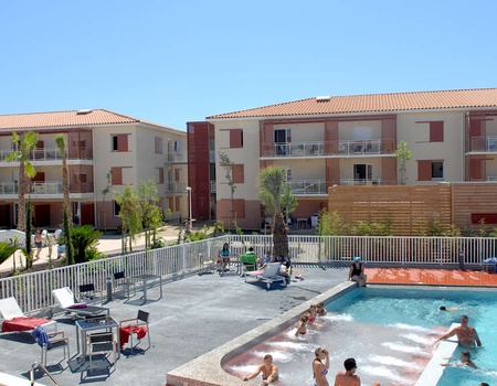 Vakantie aan zee met zwembad in Argelès in een flat voor 4 volwassenen - 3*