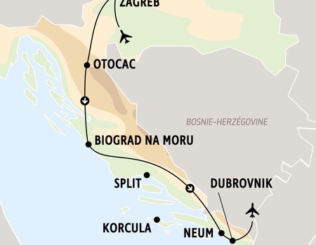 Circuit Regard sur les trésors de la Croatie (de Zagreb à Dubrovnik) - 8 jours / 7 nuits - 2
