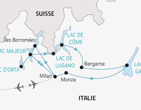 Circuit Les plus beaux Lacs d'Italie