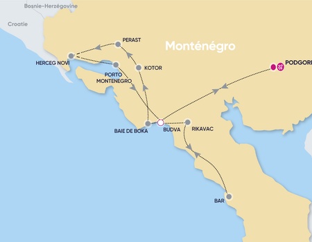 Autotour «Les perles du sud du Monténégro & Smart club Monte Mare 4*» - 2