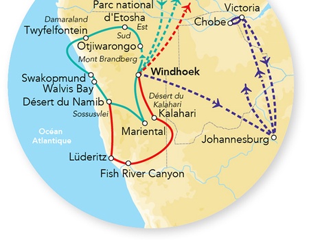 Merveilles de Namibie & Séjour Chutes Victoria 17J/14N - 2026 - 2