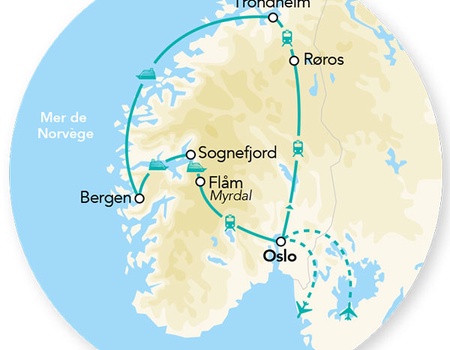 Circuit Merveilles des Fjords & Croisière Côtière 10J/9N - 2026 - 2