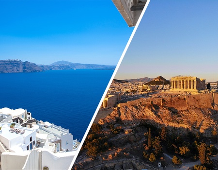 Combiné Athènes / Îles de Santorin & de Paros 2* & 3* 11 nuits - 1
