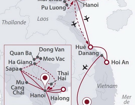 CIRCUIT AVENTURE VIETNAMIENNE ET RENDEZ VOUS EN VILLAGE TAY - 1