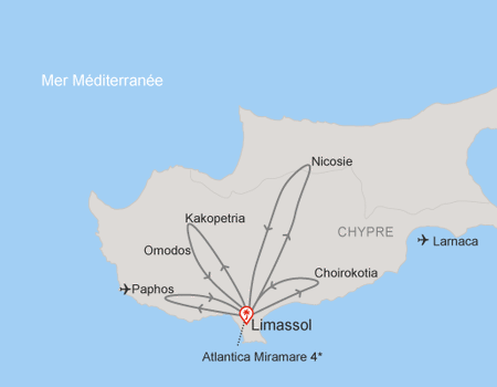 Hôtel Circuit Découverte Chypre authentique, traditions et culture, logement Atlantica Miramare **** - 2