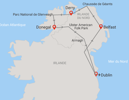 Circuit Rêve émeraude, l'Irlande du Nord 3* - 2
