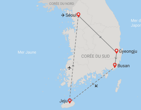 Circuit Éventail des traditions de Corée en liberté et extension île de Jeju 3* - 2