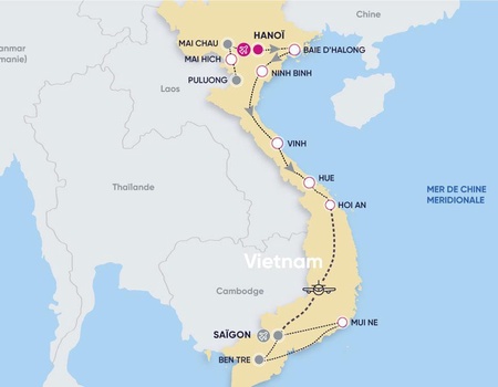 Circuit Paysages Majestueux du Vietnam Nord au Sud et plage 16 nuits 4/5* - 2
