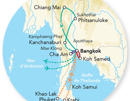 Splendeurs de Thaïlande Hôtel 3/4* extension Phuket hôtel 4* 15J/12N - 2026 - 2