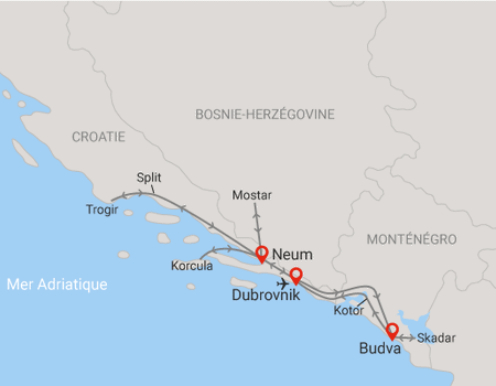 Circuit Richesses de Croatie, Bosnie-Herzégovine et Monténégro 4* - 2