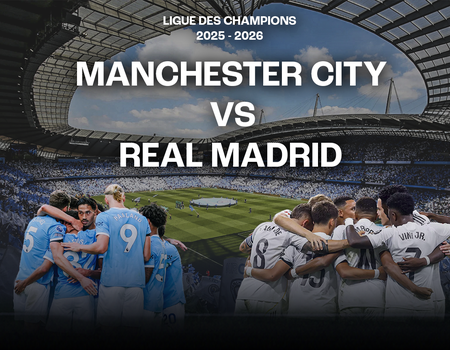 Match foot - Ligue des Champions - Manchester City v Real Madrid avec Hôtel 4*