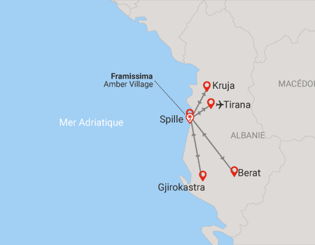 Circuit Couleurs d'Albanie, logement Framissima Amber Village 4* - 2