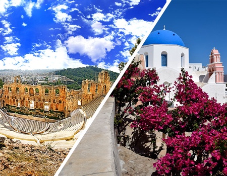 Combiné Athènes / Île de Santorin 2* ou 3* Grèce - 1