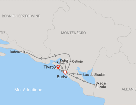 Circuit Richesses du Monténégro **** - 2