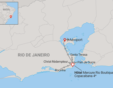 Circuit Rio Essentiels au Mercure Rio Boutique Copacabana (maximum 10 participants) **** - 2
