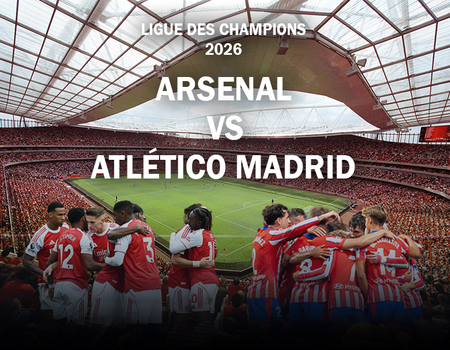 Match foot - Ligue des Champions - Arsenal v Atlético Madrid + Hôtel 3* - 1