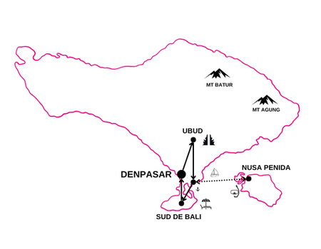 Combiné Des Rizières de l'île des Dieux aux eaux turquoise de Nusa Penida - 2