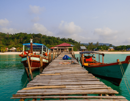 Circuit Lotus du Cambodge et plage à Koh Rong 4*