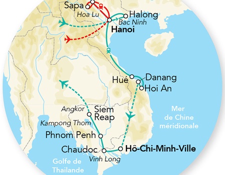 Merveilles du Vietnam et Cambodge - 15J/12N - 2