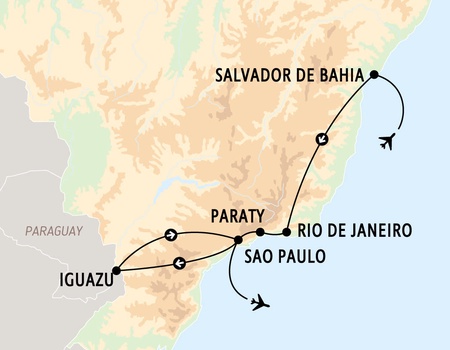 Confidentiel Brésil, samba, soleil & saveurs 2026 - 12 jours / 10 nuits - Limité à 18 personnes - 2