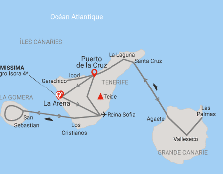 Combiné circuit et hôtel Tour Canario et extension 3 nuits séjour Framissima Allegro Isora 4* - 2