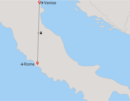 Circuit Rome et Venise en train *** - 2
