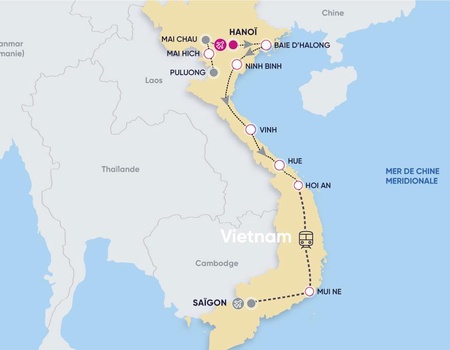 Circuit Paysages Majestueux du Nord au Sud du Vietnam et plage 16 nuits 4/5* - 2