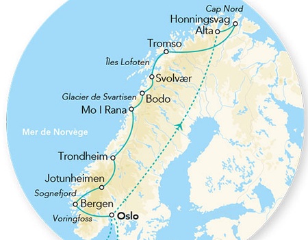 Circuit Splendeurs des Fjords & du Cap Nord 11J/10N - 2026 - 2