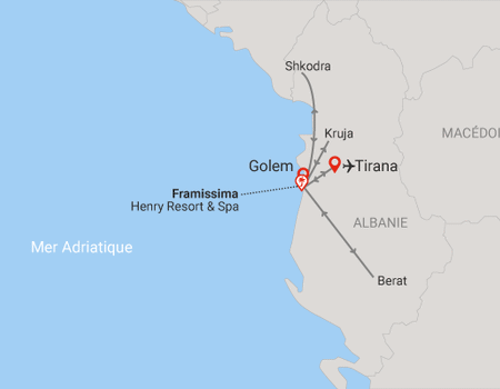 Circuit Albanie, entre culture et plage du Framissima Henry **** - 2