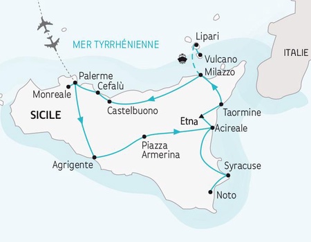 Circuit La Sicile, la perle de la Méditerranée