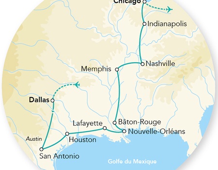 Splendeurs du Sud des USA 14J/12N - 2026 - 2