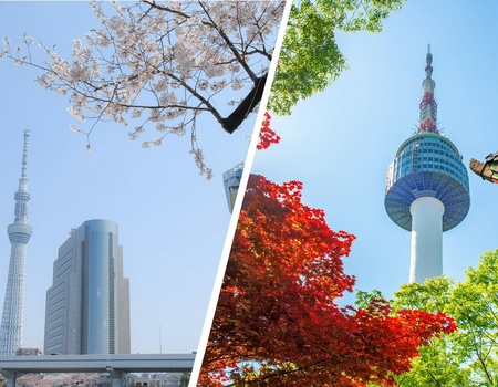 Combiné Séoul Tokyo avec activités incluses en 3* ou 4*
