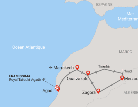 Combiné circuit et hôtel Boucles Sahariennes et extension Framissima Royal Tafoukt Agadir Resort & Spa **** - 2