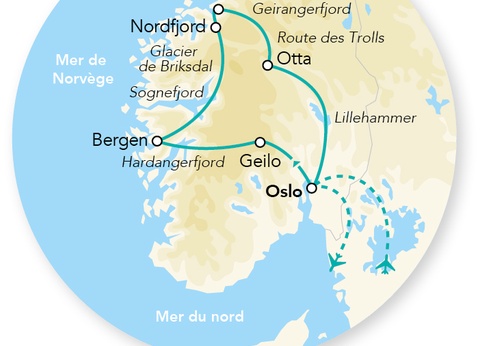 Circuit Splendeurs des Fjords 8J/7N - 2026 - 2