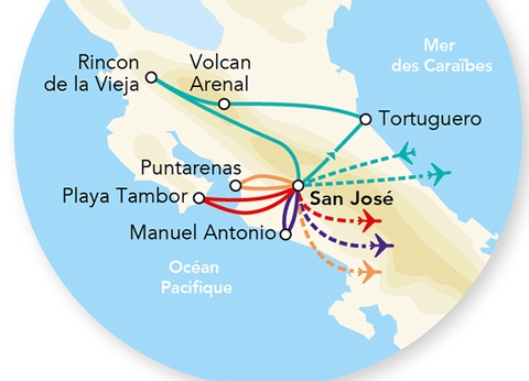 Splendeurs du Costa Rica & extension Région de Manuel Antonio / Pacifique Central 13J/11N - 2026 - 2