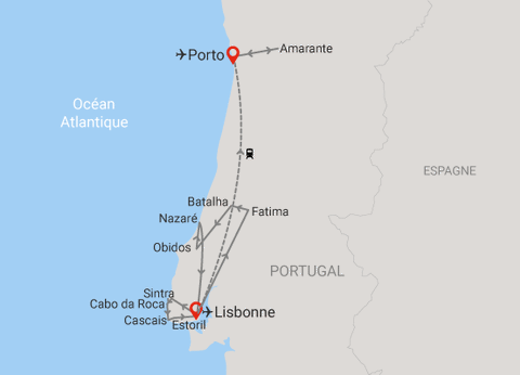 Circuit Voyage en liberté, de Lisbonne à Porto en train 7 nuits **** - 2