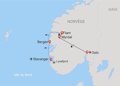 Circuit Norvège du Sud en Train et Bateau (maximum 18 participants) - 24