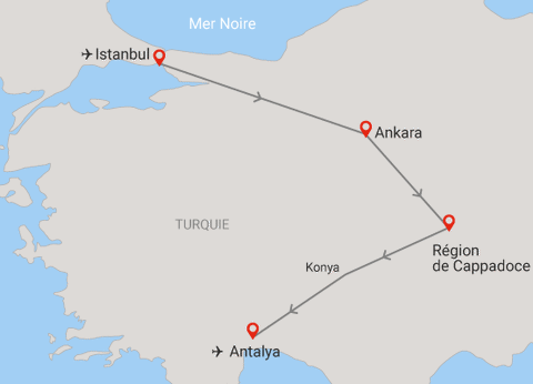 Circuit Des rives du Bosphore à la Méditerranée 5* - 23