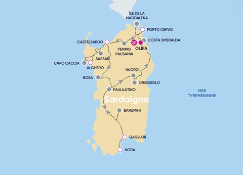 Circuit Grand Tour de Sardaigne 3* et 4* - 2