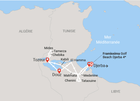 Combiné circuit et hôtel Circuit Plage au Framissima Golf Beach Djerba et désert de Tozeur **** - 27