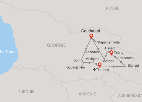 Circuit Richesses de Géorgie (maximum 12 participants) *** - 15