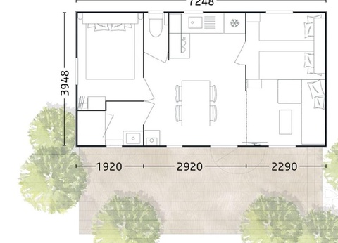 Flower Camping le Kergariou, 3* - 217