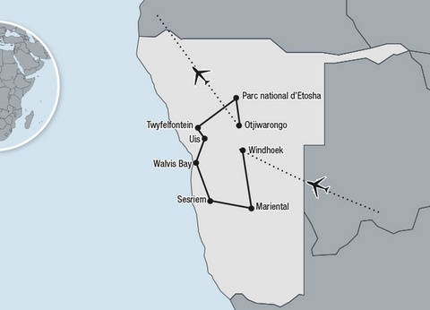 Découverte de la Namibie & Fish River Canyon 14J/11N - Limité à 22 pers. - 2025 - 2