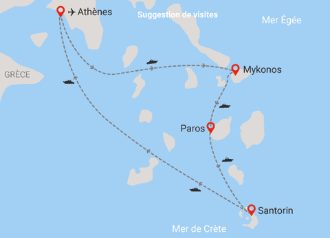 Circuit Combiné 3 îles Mykonos - Paros - Santorin en 15 jours 3* - 20
