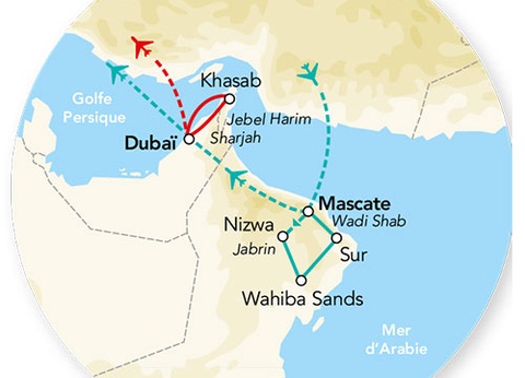 Splendeurs du Sultanat d'Oman 3* & Extension Dubaï 3* 11J/10N - 2025 - 13