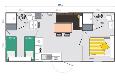 Camping Paradis - Domaine de Bellevue, 4* - 162