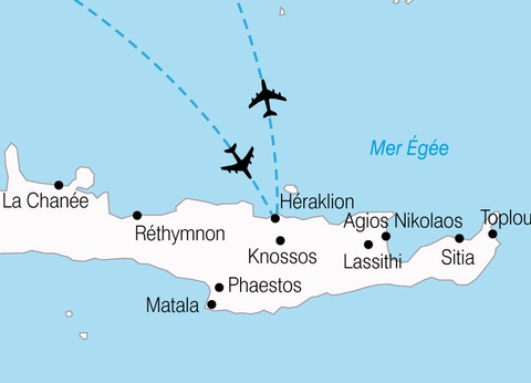 La Crète d'Est en Ouest, circuit combiné - 10
