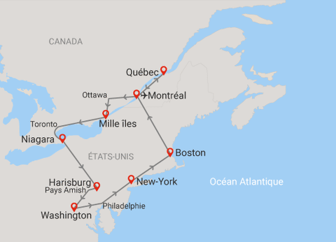 Circuit Couleurs du Canada et de l'Est américain + extension 2 nuits (Boston + Montréal) - 37