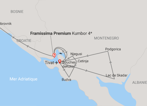 Circuit Couleurs du Monténégro, logement au Framissima Premium Kumbor 4* - 20